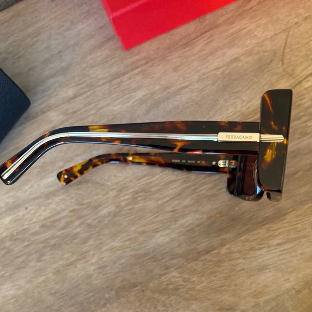 Salvatore Ferragamo Tortoise Shell Sunglasses
